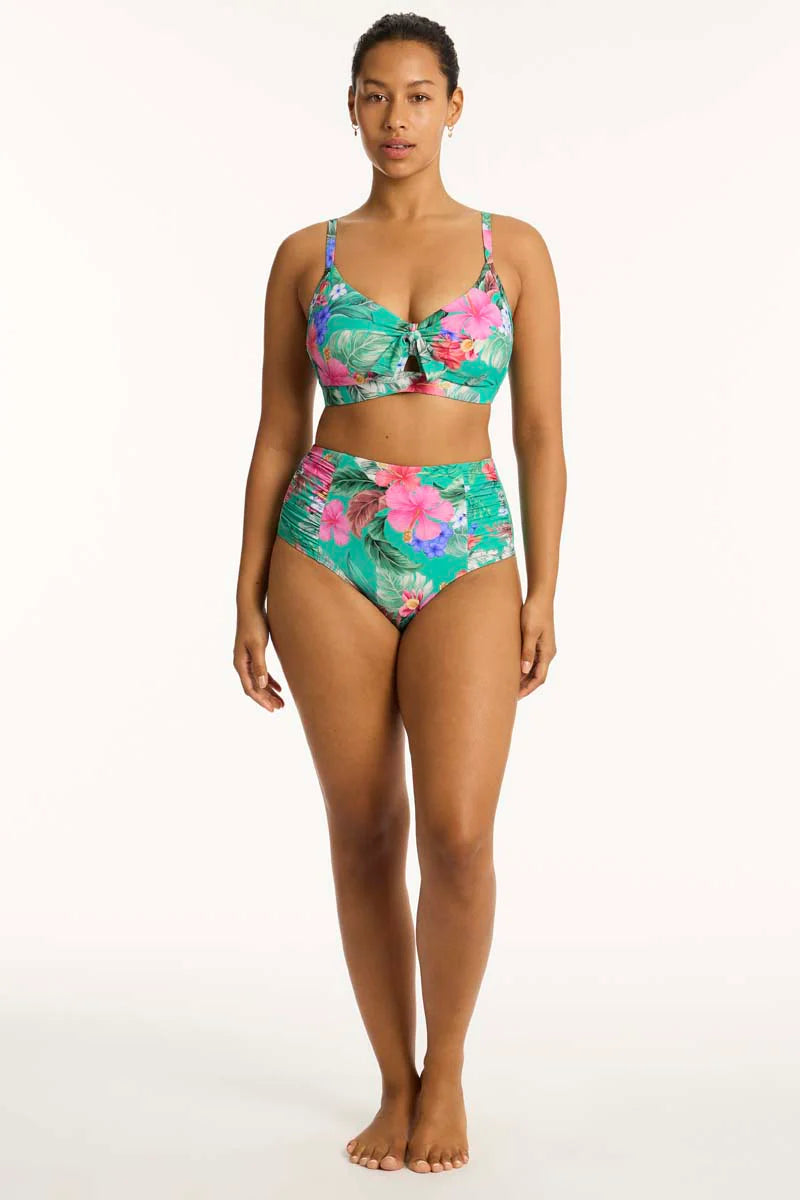 Sea Level - Pacifico High Waist Gathered Side Pant - Larx
