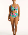 Sea Level - Pacifico High Waist Gathered Side Pant - Larx