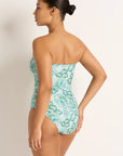 Monte & Lou - Indienne Ruched U Wire Bandeau One Piece