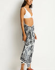Sea Level - Jungle Lino Long Sarong Black