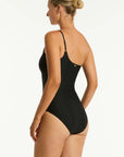 Sea Level - Caracus One Shoulder One Piece - Larx