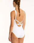 Sea Level - Drift Panelled High Neck One Piece - Larx