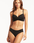 Sea Level - Essentials Cross Front Moulded Cup Underwire Bra - Larx
