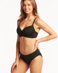 Sea Level - Essentials Cross Front Moulded Cup Underwire Bra - Larx