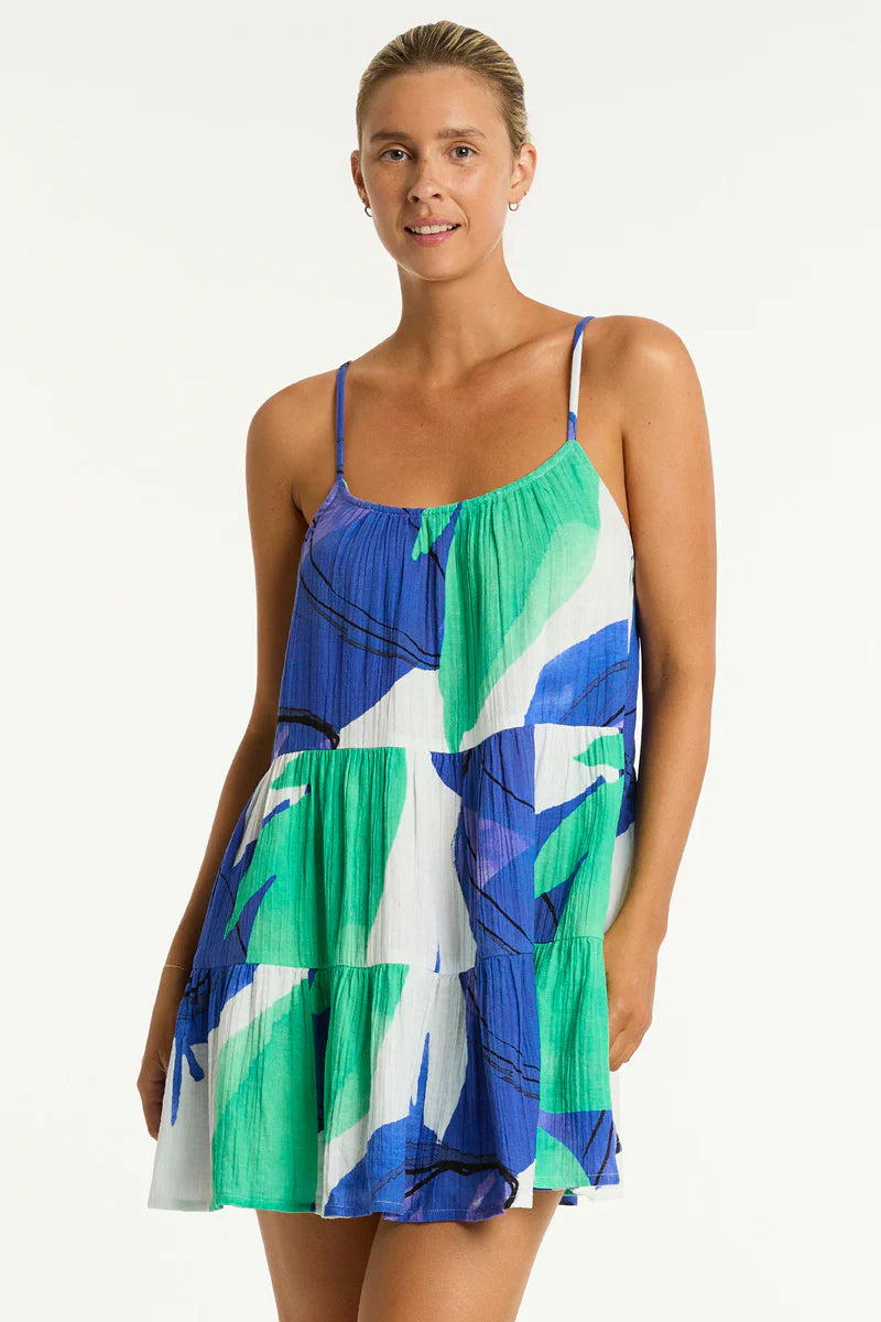 Sea Level - Sublime Tie Back Short Sundress - Larx