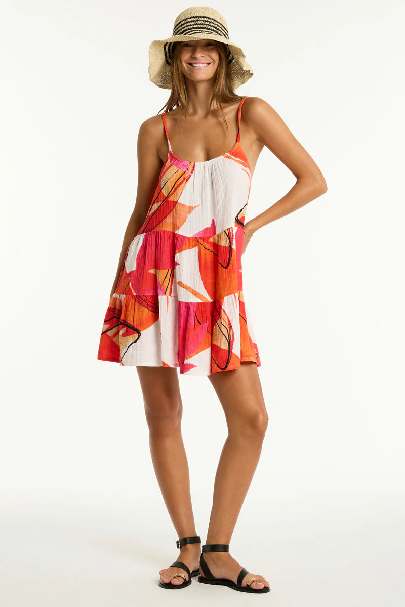 Sea Level - Sublime Tie Back Short Sundress - Larx