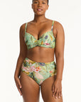 Sea Level - Lost Paradise Cross Front Moulded Cup Bra - Larx