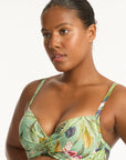 Sea Level - Lost Paradise Cross Front Moulded Cup Bra - Larx