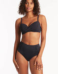 Sea Level - Essentials Gathered Side High Waist Pant - Larx