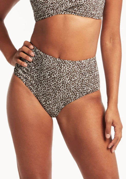 Sea Level - Wild Cat High Waist Gathered Side Pant - Larx