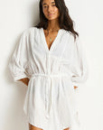 Sea Level - Salt Boho Shirt in White