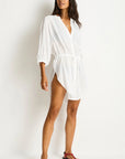 Sea Level - Salt Boho Shirt in White