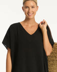 Sea Level - Sunset Kaftan in Black