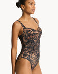 Sea Level - Savanna Twist Front Multifit One Piece Chocolate