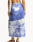 Sea Level - Jungle Lino Long Sarong Blue