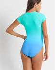Sunseeker - Majestic Short Sleeve Seasport Mastectomy One Piece - Larx