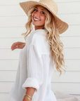Raffia Wide Brimmed Straw Hat