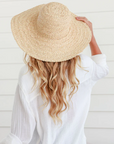 Raffia Wide Brimmed Straw Hat