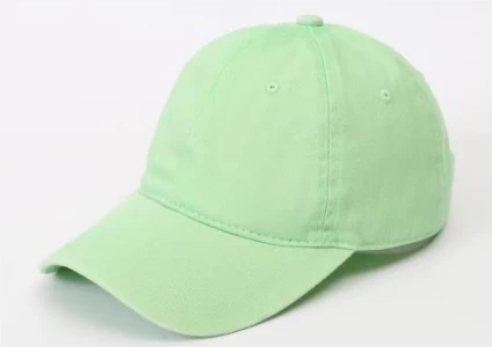 Washed Lime Cotton Cap