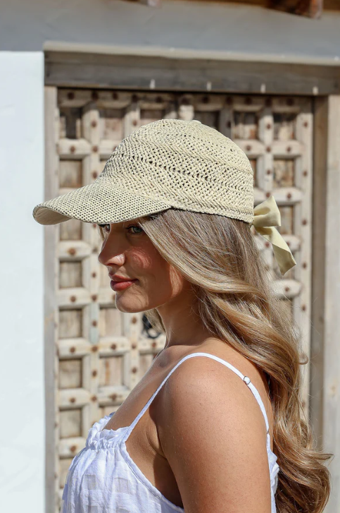 Raffia Ribbon Cap