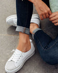 Ameise - Sky Leather Diamante Sneaker - Larx
