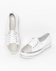 Ameise - Sky Leather Diamante Sneaker - Larx