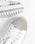 Ameise - Sky Leather Diamante Sneaker - Larx