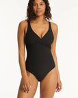 Sea Level - Spinnaker Cross Front One Piece - Larx
