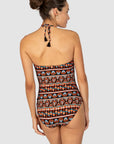 Baku - Morocco Bandeau One Piece Black