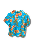 Vintage Hawaiian Shirt - Turquoise L