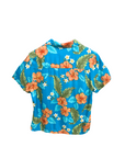 Vintage Hawaiian Shirt - Turquoise