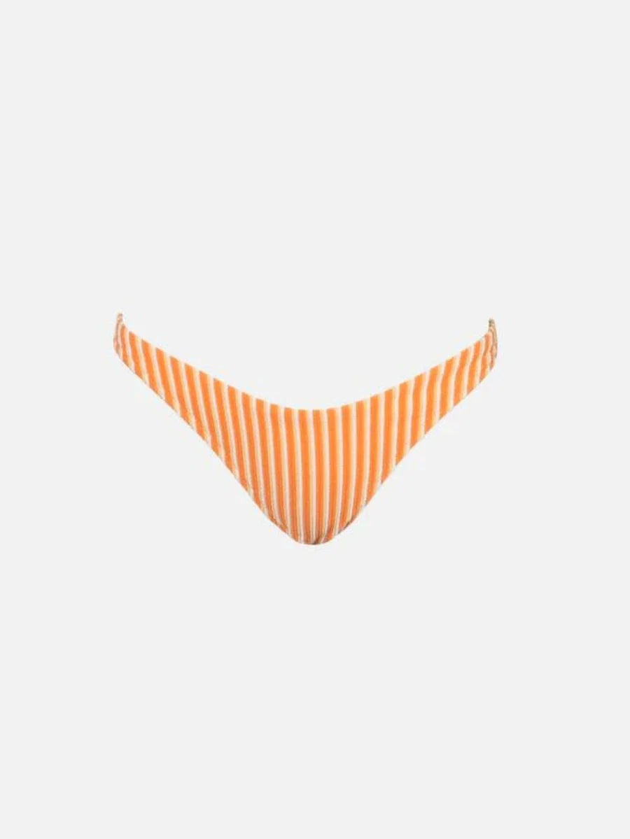 Rhythm - Sunbather Stripe Hi Cut Pant - Coral Sands - Larx