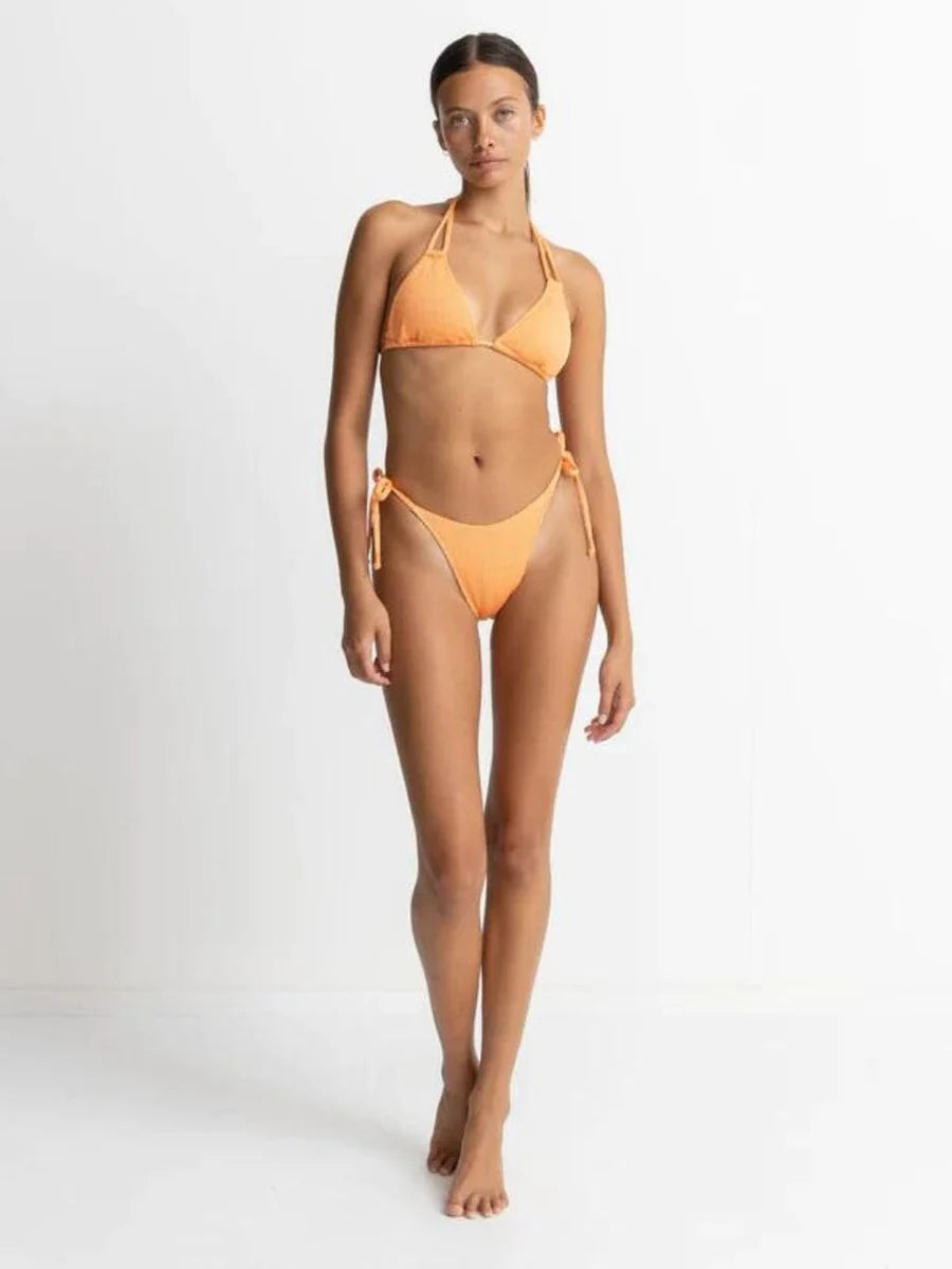 Rhythm - Breeze Tie Side Hi Cut Pant - Orange - Larx