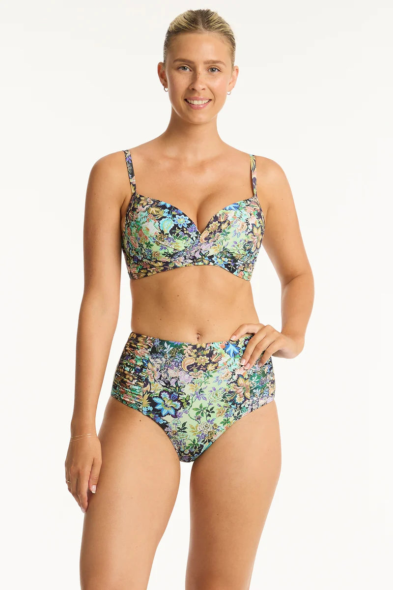 Sea Level - Wildflower Cross Front Moulded Cup Bra - Larx