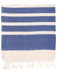 Turkish Beach Towel - Dark Blue Stripe