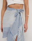 Larx - Blue Stripe Cotton Lightweight Sarong