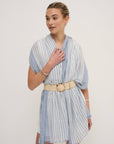 Larx - Blue Stripe Cotton Lightweight Sarong