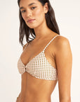 Rhythm - Chloe Check Ring Front Trilete Top
