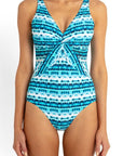 Sunseeker - Jasmine Mesh Twist Front One Piece - Larx