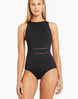 Sea Level - Essentials High Neck One Piece - Larx