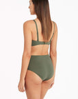 Sea Level - Essentials Gathered Side High Waist Pant - Larx