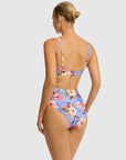 Sea Level - Blue Hawaii High Waist Gathered Side Pant - Larx