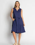 LulaLife - Celeste Sleeveless Dress Navy