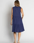 LulaLife - Celeste Sleeveless Dress Navy
