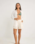 Rhythm - Mini Linen Elasticated Short