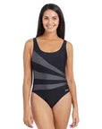 Zoggs - Sandon Scoopback One Piece Black