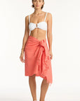 Sea Level - Sunset Frayed Sarong