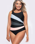 La Sculpte - Chlorine Resistant Sport One Piece Multi