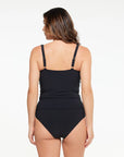 Togs - Black Tankini Ruched Top