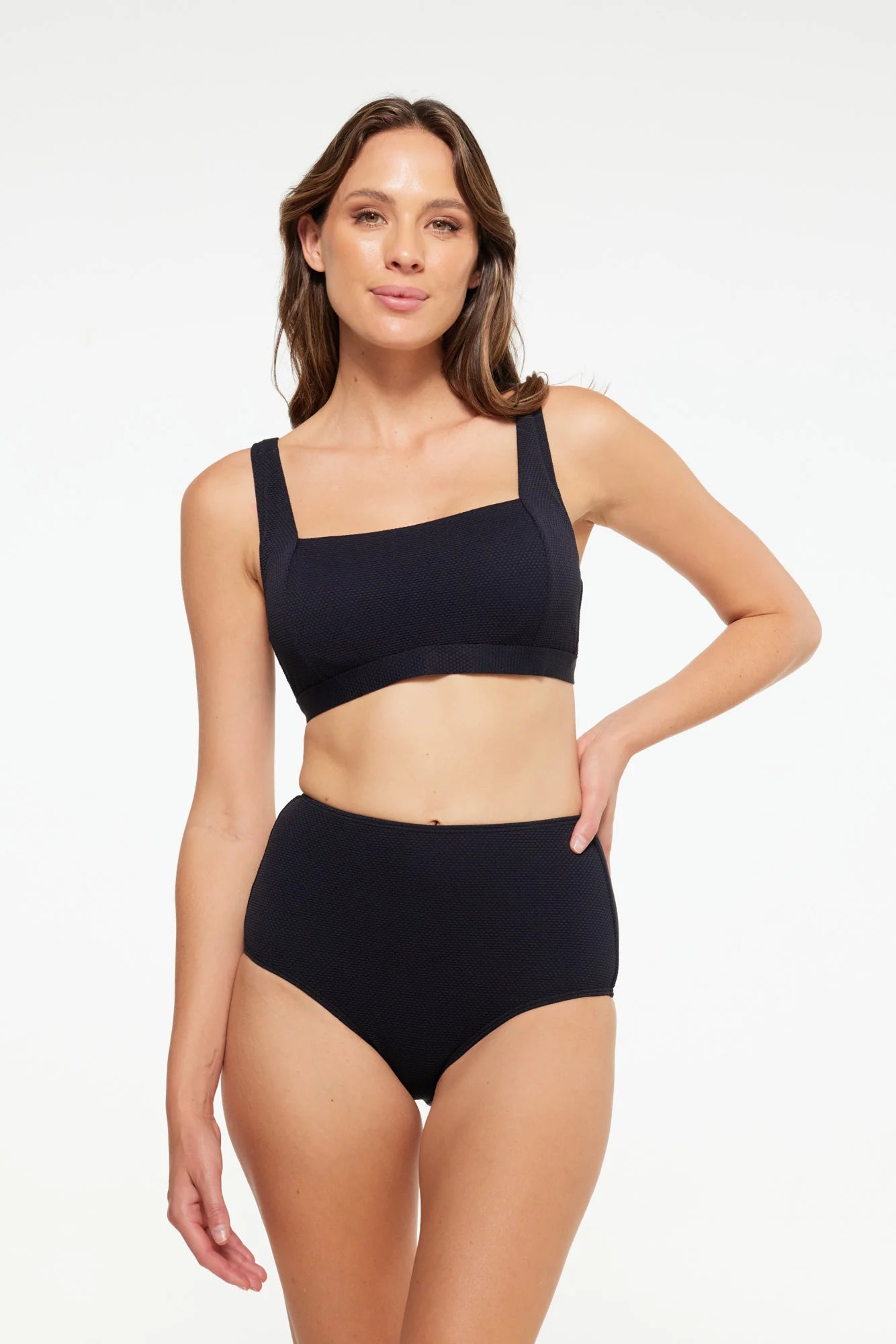Togs - Honeycomb Textured High Waist Brief - Larx
